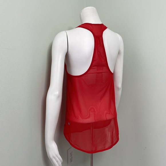 Lululemon Singlet Mesh Cherry Red - Picture 6 of 7